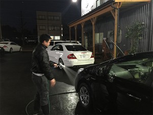 ひとりぼっちの洗車・・・さみしい