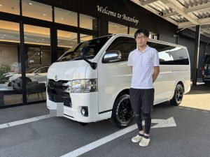 トヨタ　ハイエース　ご納車完了致しました。