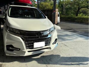 タイヤ交換　サイドウォール損傷　オデッセイ　