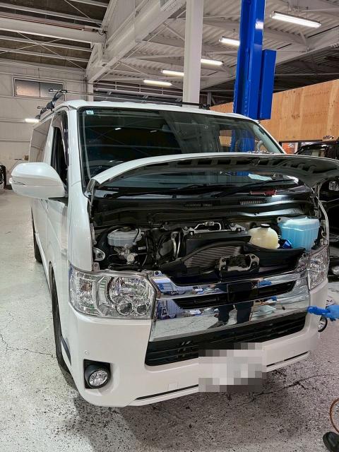 トヨタ　ハイエースバン　電装系修理　バッテリー交換　QDF₋GDH201V