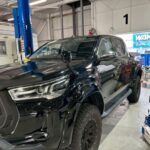 トヨタ　ハイラックス　フロントガラスガラスリペア　3DF-GUN125