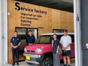 スズキ　ハスラー　付属品取り付け　前後ドライブレコーダー