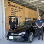 フォルクスワーゲン　ゴルフ　DBA-1KCBZ　スピードセンサー交換　ABSエラー