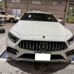 電動パーキングブレーキアクチュエータ交換　メルセデス・ベンツ　ＣＬＳクラス　電装系修理