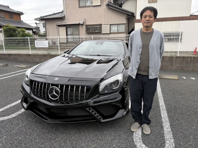 SL350 正規ディーラー車 左ハンドル VITTワイドボディキット ご納車完了致しました。