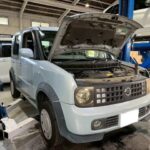 スターター交換　日産　キューブ　BZ11　電装系修理