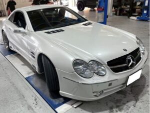 クランクプーリー交換　メルセデス・ベンツ　ＳＬ　エンジン関連修理・整備