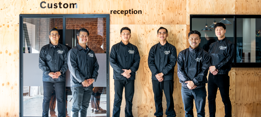 国家資格整備士チームの集合写真