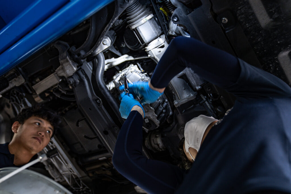 整備工場の写真